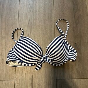 Xhilaration Nautical Stripe Bikini Top – Size Medium